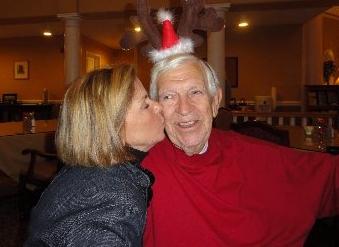 Caroline with her father
